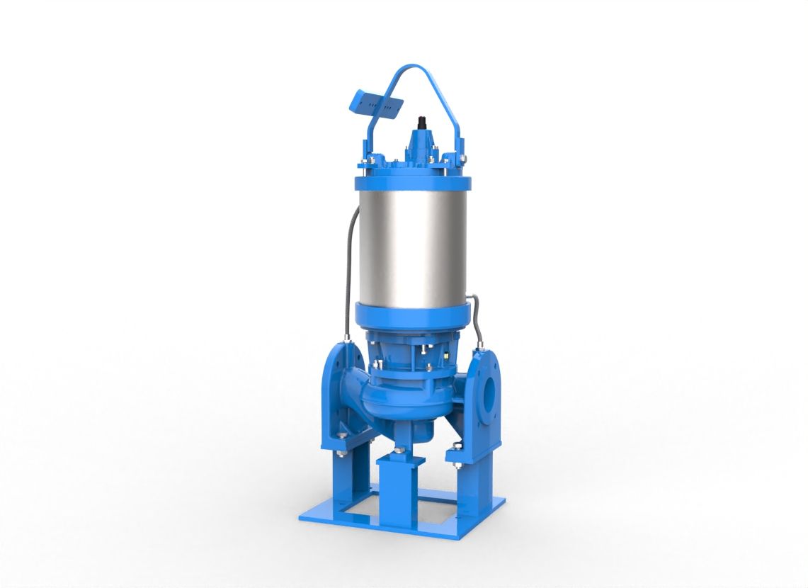 InLine, Dry Installed, Flood Proof (Fully Immersible IP68); End Suction, Pressure Booster Pumpsets for Water Supply Pipelines