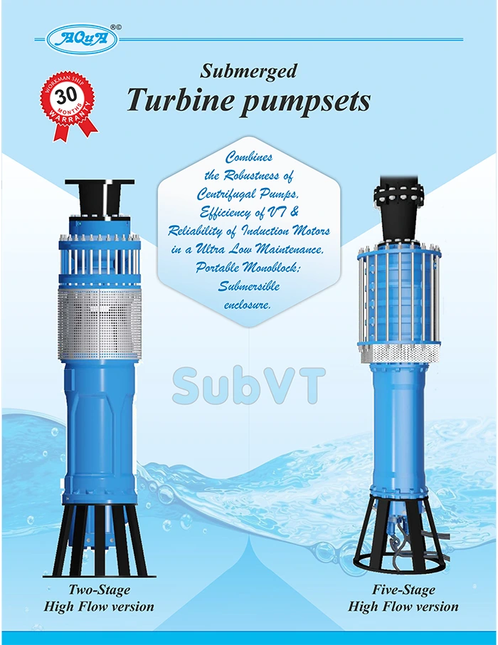 AVT : SubVT, Submerged Turbine pumpsets