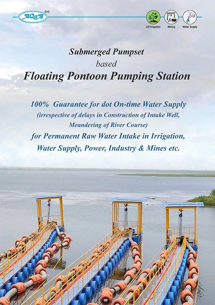 Pontoon : Submerged Pumpset based Floating Pontoon Pumping Station